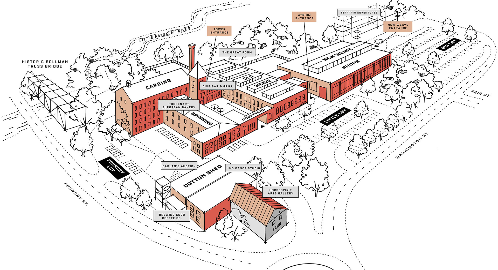 Savage-Mill-Campus-Map Savage Mill Campus Map