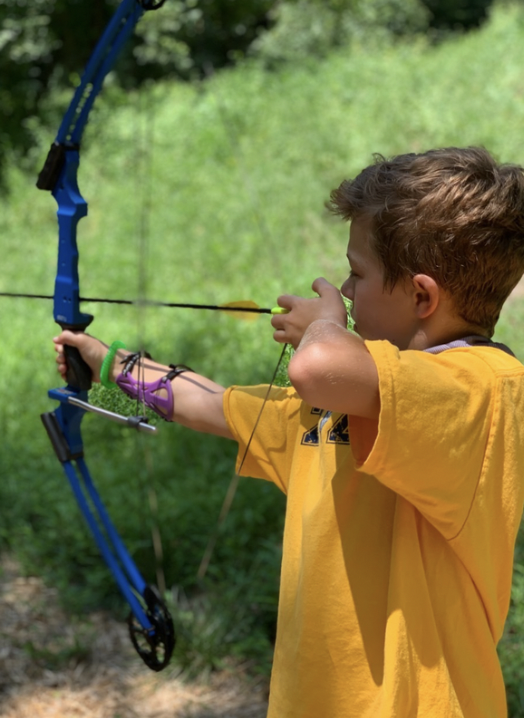 Archery practice at Terrapin Adventures