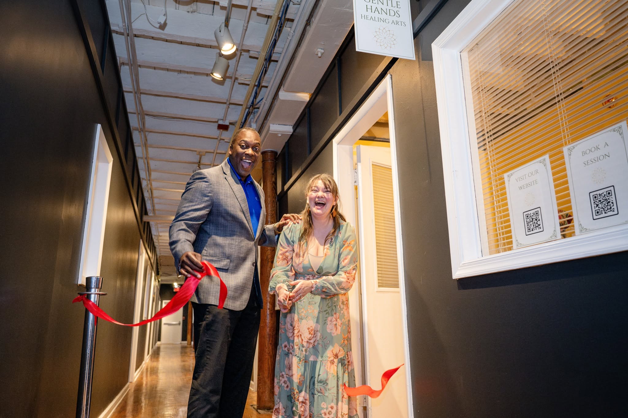 Ribbon cutting at Gentle Hands Healing Arts